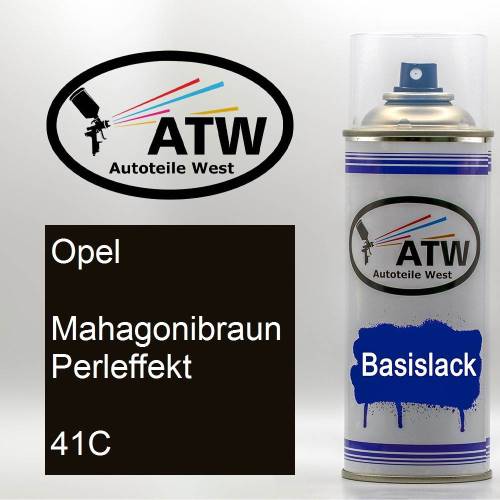 Opel, Mahagonibraun Perleffekt, 41C: 400ml Sprühdose, von ATW Autoteile West.